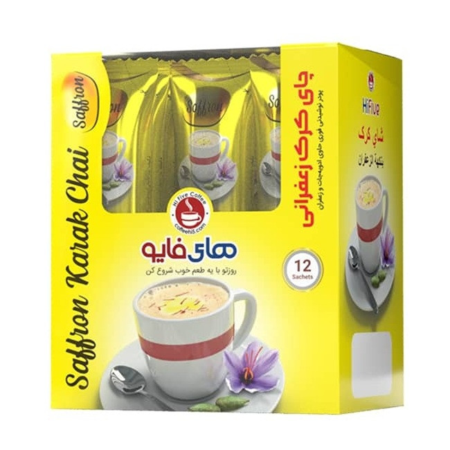 چای کرک زعفرانی های فایو بسته 12 عددی