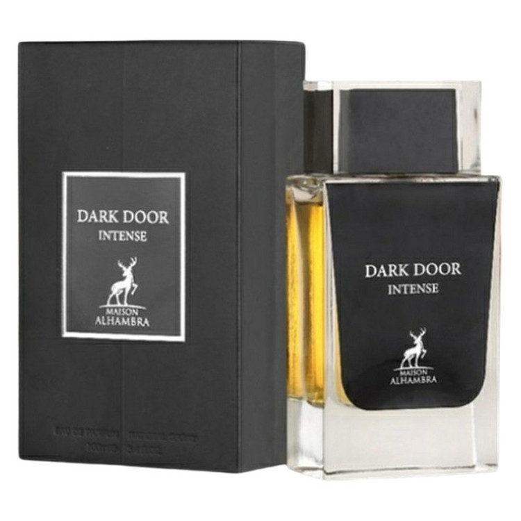 ادو پرفیوم مردانه الحمبرا مدل دارک دور اینتنس Dark Door Intense حجم 100 میلی لیتر (مشابه دیورهوم اینتنس)