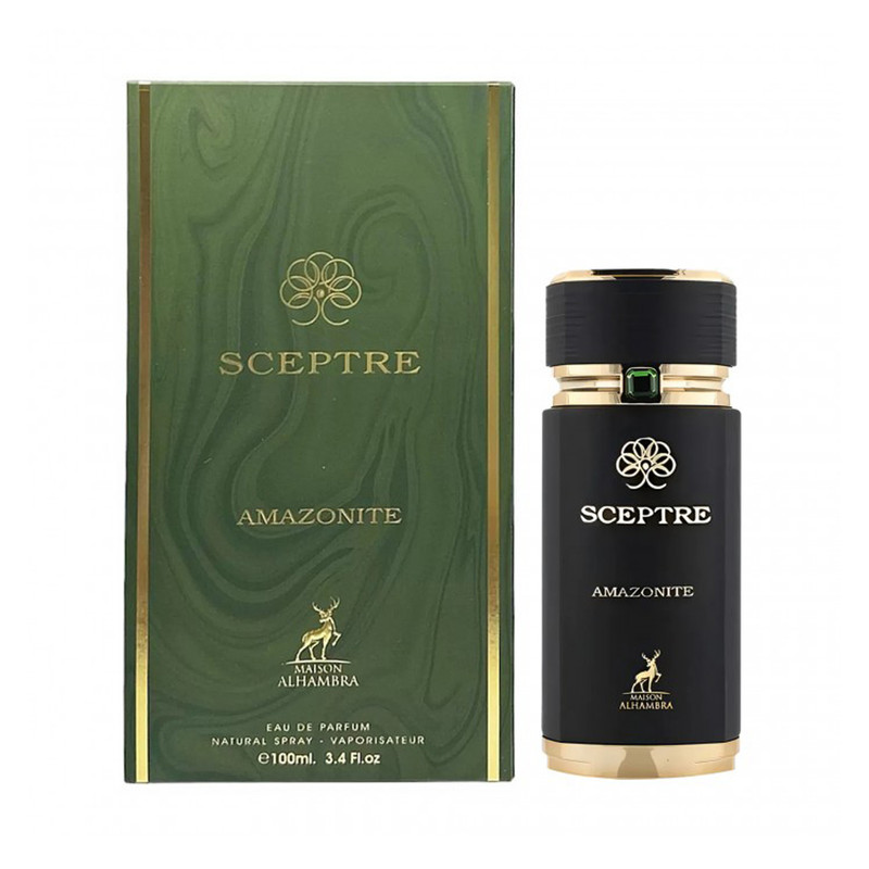 ادوپرفیوم الحمبرا مدل اسکپتر آمازونیت Sceptre Amazonite  با رایحه گرم حجم 100 میلی‌لیتر