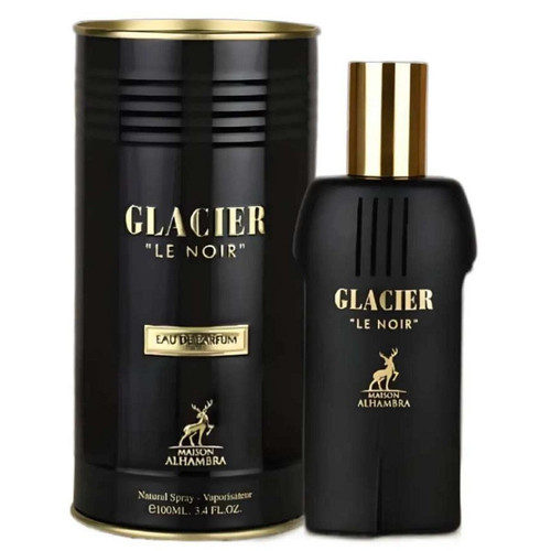 ادو پرفیوم مردانه الحمبرا مدل Glasier Le Noir حجم 100 میلی لیتر - مشابه ژان پل گوتیه بلک له میل